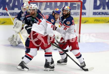 EBEL. Eishockey Bundesliga. EC VSV gegen EC Red Bull Salzburg. Brock McBride, (VSV), Konstantin Komarek, Dominique Heinrich  (Salzburg). Villach, am 20.3.2016.
Foto: Kuess 


---
pressefotos, pressefotografie, kuess, qs, qspictures, sport, bild, bilder, bilddatenbank