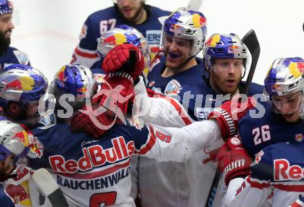 EBEL. Eishockey Bundesliga. EC VSV gegen EC Red Bull Salzburg. Torjubel (Salzburg). Villach, am 20.3.2016.
Foto: Kuess 


---
pressefotos, pressefotografie, kuess, qs, qspictures, sport, bild, bilder, bilddatenbank