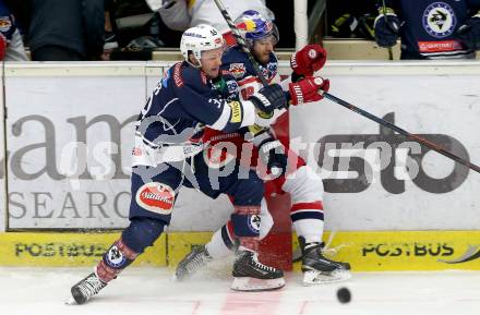 EBEL. Eishockey Bundesliga. EC VSV gegen EC Red Bull Salzburg. Daniel Nageler, (VSV),  Florian Baltram (Salzburg). Villach, am 20.3.2016.
Foto: Kuess 


---
pressefotos, pressefotografie, kuess, qs, qspictures, sport, bild, bilder, bilddatenbank