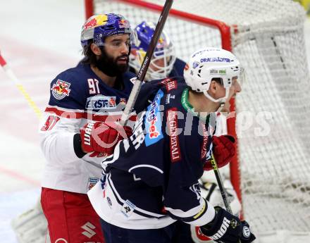 EBEL. Eishockey Bundesliga. EC VSV gegen EC Red Bull Salzburg. Daniel Nageler, (VSV), Dominique Heinrich (Salzburg). Villach, am 24.3.2016.
Foto: Kuess 


---
pressefotos, pressefotografie, kuess, qs, qspictures, sport, bild, bilder, bilddatenbank