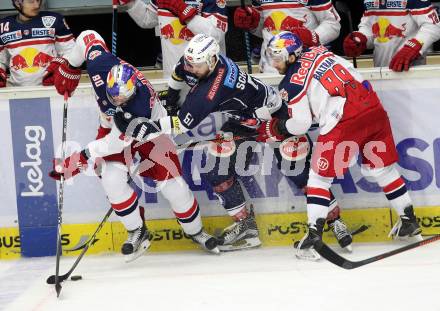 EBEL. Eishockey Bundesliga. EC VSV gegen EC Red Bull Salzburg. Rick Schofield, (VSV), Zdenek Kutlak, Florian Baltram  (Salzburg). Villach, am 24.3.2016.
Foto: Kuess 


---
pressefotos, pressefotografie, kuess, qs, qspictures, sport, bild, bilder, bilddatenbank