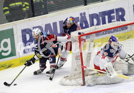 EBEL. Eishockey Bundesliga. EC VSV gegen EC Red Bull Salzburg. Rick Schofield, (VSV), Matthias Trattnig, Juuso Riksman (Salzburg). Villach, am 24.3.2016.
Foto: Kuess 


---
pressefotos, pressefotografie, kuess, qs, qspictures, sport, bild, bilder, bilddatenbank