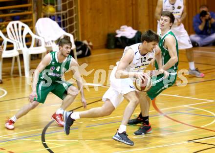 Basketball 2. Bundesliga. Viertelfinale. WSG Radenthein Garnets gegen KOS Celovec. Luka Zavrsnik (Radenthein), Ziga Erculj, Andi Smrtnik (KOS). Radenthein, am 26.3.2016.
Foto: Kuess
---
pressefotos, pressefotografie, kuess, qs, qspictures, sport, bild, bilder, bilddatenbank