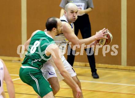 Basketball 2. Bundesliga. Viertelfinale. WSG Radenthein Garnets gegen KOS Celovec. Vjeran Soldo (Radenthein), Jakob Strazar (KOS). Radenthein, am 26.3.2016.
Foto: Kuess
---
pressefotos, pressefotografie, kuess, qs, qspictures, sport, bild, bilder, bilddatenbank