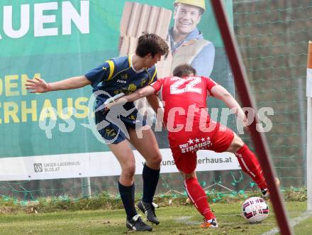 Fussball. Unterliga Ost. Ludmannsdorf gegen Alpe Adria. Jernej Smukavec v(Ludmannsdorf), Antonio Vavpic (Alpe Adria). Ludmannsdorf, 27.3.2016.
Foto: Kuess
---
pressefotos, pressefotografie, kuess, qs, qspictures, sport, bild, bilder, bilddatenbank