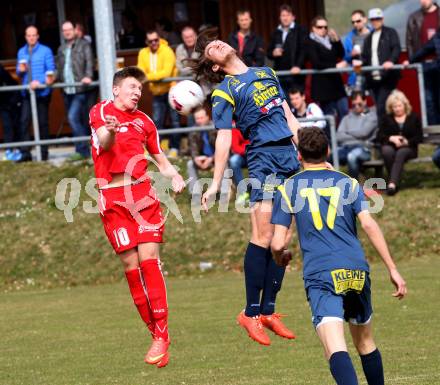 Fussball. Unterliga Ost. Ludmannsdorf gegen Alpe Adria. Miralem Ramic (Ludmannsdorf), Moritz Johannes Kirbach (Alpe Adria). Ludmannsdorf, 27.3.2016.
Foto: Kuess
---
pressefotos, pressefotografie, kuess, qs, qspictures, sport, bild, bilder, bilddatenbank