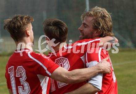 Fussball. Unterliga Ost. Ludmannsdorf gegen Alpe Adria. Torjubel Dejan Smeh, (Ludmannsdorf). Ludmannsdorf, 27.3.2016.
Foto: Kuess
---
pressefotos, pressefotografie, kuess, qs, qspictures, sport, bild, bilder, bilddatenbank