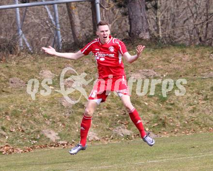 Fussball. Unterliga Ost. Ludmannsdorf gegen Alpe Adria. Torjubel Oswin Rupp (Ludmannsdorf). Ludmannsdorf, 27.3.2016.
Foto: Kuess
---
pressefotos, pressefotografie, kuess, qs, qspictures, sport, bild, bilder, bilddatenbank