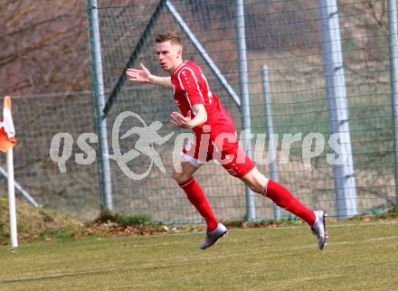 Fussball. Unterliga Ost. Ludmannsdorf gegen Alpe Adria. Torjubel Oswin Rupp (Ludmannsdorf). Ludmannsdorf, 27.3.2016.
Foto: Kuess
---
pressefotos, pressefotografie, kuess, qs, qspictures, sport, bild, bilder, bilddatenbank