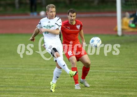 Fussball Kaerntner Liga. Voelkermarkt gegen ATUS Ferlach. Alexander Lessnigg (Voelkermarkt), Alexander Krainer (Ferlach). Voelkermarkt, am 1.4.2016.
Foto: Kuess
---
pressefotos, pressefotografie, kuess, qs, qspictures, sport, bild, bilder, bilddatenbank