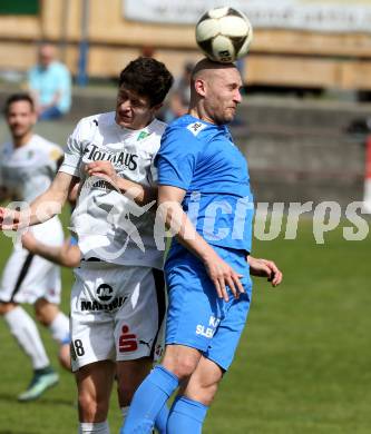 Fussball Regionalliga. Annabichler SV gegen SC Sparkasse Weiz. Christian Dlopst, (ASV), Stefan Goelles (Weiz). Annabichl, am 3.4.2016.
Foto: Kuess
---
pressefotos, pressefotografie, kuess, qs, qspictures, sport, bild, bilder, bilddatenbank