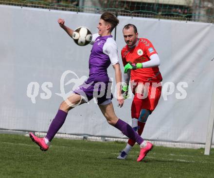 Fussball. Unterliga Ost. Austria Klagenfurt Amateure gegen Sele Zell. Lukas Matthias Hausott (Austria Klagenfurt Amateure), Janez Urigelj (Sele Zell). Klagenfurt, 3. 4. 2016.
Foto: Kuess
---
pressefotos, pressefotografie, kuess, qs, qspictures, sport, bild, bilder, bilddatenbank