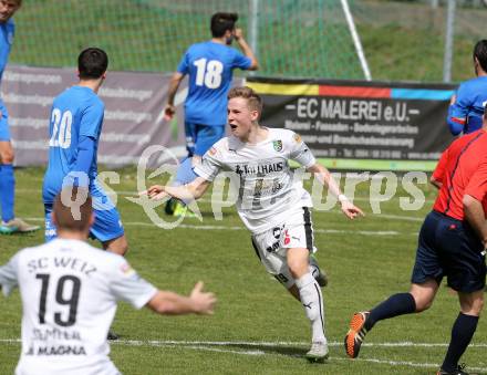 Fussball Regionalliga. Annabichler SV gegen SC Sparkasse Weiz. Torjubel Patrick Unterkircher (Weiz). Annabichl, am 3.4.2016.
Foto: Kuess
---
pressefotos, pressefotografie, kuess, qs, qspictures, sport, bild, bilder, bilddatenbank