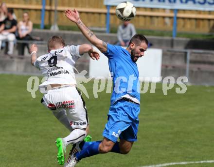 Fussball Regionalliga. Annabichler SV gegen SC Sparkasse Weiz. Oliver Pusztai, (ASV), Patrick Unterkircher (Weiz). Annabichl, am 3.4.2016.
Foto: Kuess
---
pressefotos, pressefotografie, kuess, qs, qspictures, sport, bild, bilder, bilddatenbank