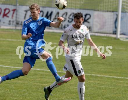 Fussball Regionalliga. Annabichler SV gegen SC Sparkasse Weiz. Michael Krainer, (ASV), Fabian Harrer (Weiz). Annabichl, am 3.4.2016.
Foto: Kuess
---
pressefotos, pressefotografie, kuess, qs, qspictures, sport, bild, bilder, bilddatenbank