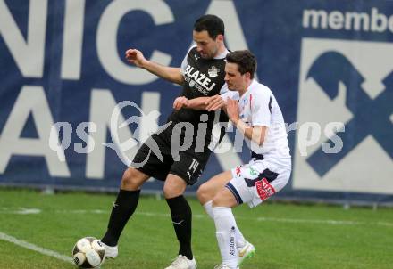 Fussball Kaerntner Liga. SAK gegen Bleiburg. Philipp Diex (SAK), Lovro Plimon (Bleiburg). Welzenegg, am 8.4.2016.
Foto: Kuess
---
pressefotos, pressefotografie, kuess, qs, qspictures, sport, bild, bilder, bilddatenbank