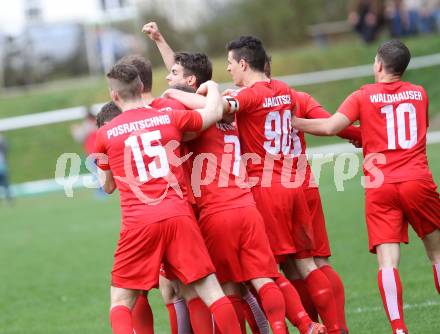 Fussball. Kaerntner Liga. Atus Ferlach gegen Koettmannsdorf. Torjubel Petar Maric (Ferlach). Ferlach, 9.4.2016.
Foto: Kuess
---
pressefotos, pressefotografie, kuess, qs, qspictures, sport, bild, bilder, bilddatenbank