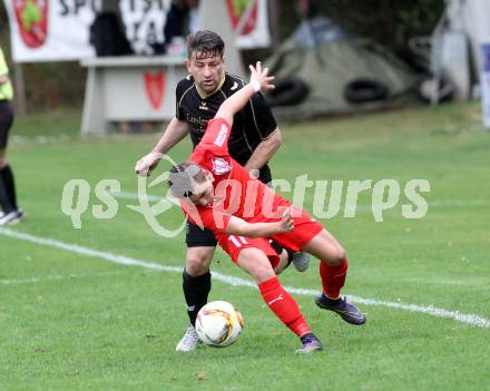 Fussball. Kaerntner Liga. Atus Ferlach gegen Koettmannsdorf. Dominik Mak (Ferlach), Christian Sablatnig (Koettmannsdorf). Ferlach, 9.4.2016.
Foto: Kuess
---
pressefotos, pressefotografie, kuess, qs, qspictures, sport, bild, bilder, bilddatenbank