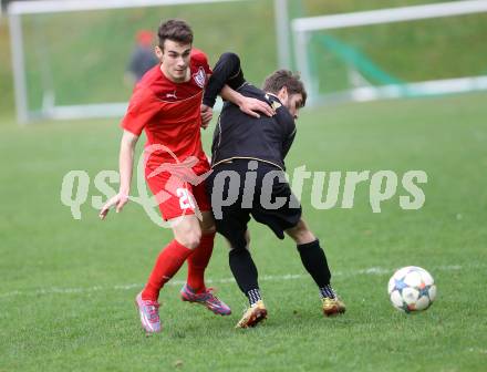 Fussball. Kaerntner Liga. Atus Ferlach gegen Koettmannsdorf. Martin Sustersic (Ferlach), Jakob Orgonyi (Koettmannsdorf). Ferlach, 9.4.2016.
Foto: Kuess
---
pressefotos, pressefotografie, kuess, qs, qspictures, sport, bild, bilder, bilddatenbank