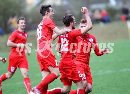 Fussball. Kaerntner Liga. Atus Ferlach gegen Koettmannsdorf. Torjubel Petar Maric (Ferlach). Ferlach, 9.4.2016.
Foto: Kuess
---
pressefotos, pressefotografie, kuess, qs, qspictures, sport, bild, bilder, bilddatenbank