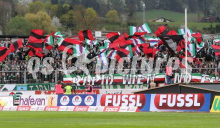 Fussball tipico Bundesliga. RZ Pellets WAC gegen SK Rapid Wien. Fans (Wien). Lavanttal Arena Wolfsberg, am 9.4.2016.
Foto: Kuess
---
pressefotos, pressefotografie, kuess, qs, qspictures, sport, bild, bilder, bilddatenbank