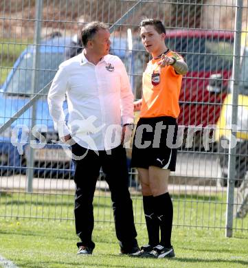 Fussball 1. KLasse C. ASK gegen Donau.  Trainer Wolfgang Thun Hohenstein  (Donau), Schiedsrichter Sebastian Fischer. Klagenfurt, am 10.4.2016.
Foto: Kuess
---
pressefotos, pressefotografie, kuess, qs, qspictures, sport, bild, bilder, bilddatenbank