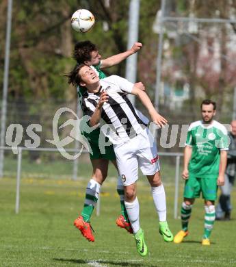 Fussball 1. KLasse C. ASK gegen Donau. Lukas Schmied, (ASK), Markus Hubmann  (Donau). Klagenfurt, am 10.4.2016.
Foto: Kuess
---
pressefotos, pressefotografie, kuess, qs, qspictures, sport, bild, bilder, bilddatenbank