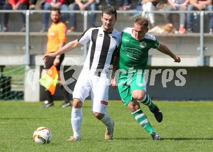 Fussball 1. KLasse C. ASK gegen Donau. Salih Alic, (ASK), Andreas Bernhard Schritliser  (Donau). Klagenfurt, am 10.4.2016.
Foto: Kuess
---
pressefotos, pressefotografie, kuess, qs, qspictures, sport, bild, bilder, bilddatenbank