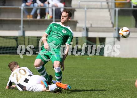 Fussball 1. KLasse C. ASK gegen Donau. Marko Mrsic, (ASK), Wolfgang Schoenthaler  (Donau). Klagenfurt, am 10.4.2016.
Foto: Kuess
---
pressefotos, pressefotografie, kuess, qs, qspictures, sport, bild, bilder, bilddatenbank