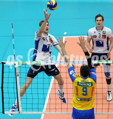 Volleyball AVL. Finale. SK Posojilnica  Aich/Dob gegen HYPO Tirol. Renee Teppan (Tirol). Bleiburg, am 16.4.2016.
Foto: Kuess
---
pressefotos, pressefotografie, kuess, qs, qspictures, sport, bild, bilder, bilddatenbank