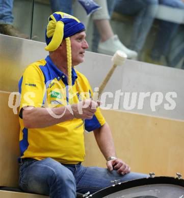 Volleyball AVL. Finale. SK Posojilnica  Aich/Dob gegen HYPO Tirol.  Fan (Aich/Dob). Bleiburg, am 16.4.2016.
Foto: Kuess
---
pressefotos, pressefotografie, kuess, qs, qspictures, sport, bild, bilder, bilddatenbank