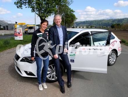 Triathlon. Kaernten Sport. Autouebergabe an Lisa Perterer. Lisa Perterer, Werner Pietsch (Kelag). Klagenfurt, 19.4.2016.
Foto: Kuess
---
pressefotos, pressefotografie, kuess, qs, qspictures, sport, bild, bilder, bilddatenbank