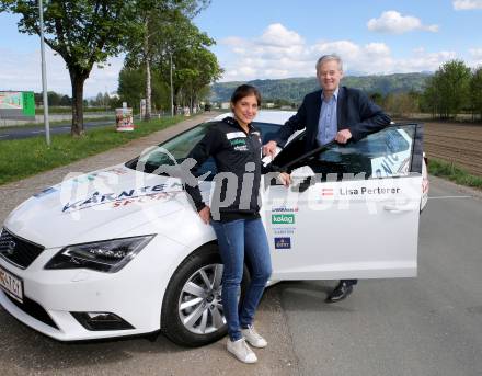 Triathlon. Kaernten Sport. Autouebergabe an Lisa Perterer. Lisa Perterer, Werner Pietsch (Kelag). Klagenfurt, 19.4.2016.
Foto: Kuess
---
pressefotos, pressefotografie, kuess, qs, qspictures, sport, bild, bilder, bilddatenbank