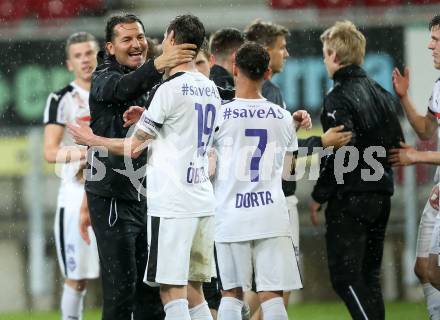 Fussball Sky Go Erste Liga. SK Austria KLagenfurt gegen Austria Salzburg.  Trainer Gerald Baumgartner  (Salzburg). KLagenfurt, am 22.4.2016. 
Foto: Kuess
---
pressefotos, pressefotografie, kuess, qs, qspictures, sport, bild, bilder, bilddatenbank