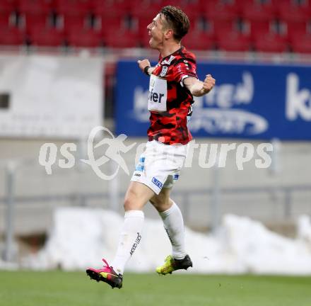 Fussball Sky Go Erste Liga. SK Austria KLagenfurt gegen LASK.  Torjubel Rene Gartler  (LASK). KLagenfurt, am 29.4.2016. 
Foto: Kuess
---
pressefotos, pressefotografie, kuess, qs, qspictures, sport, bild, bilder, bilddatenbank