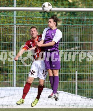 Fussball Unterliga Ost. SK Austria Klagenfurt Amateure gegen Ludmannsdorf.  Pascal Fabian Lorenz,  (Klagenfurt), Patrick Quantschnig (Ludmannsdorf). Klagenfurt, am 30.4.2016.
Foto: Kuess
---
pressefotos, pressefotografie, kuess, qs, qspictures, sport, bild, bilder, bilddatenbank