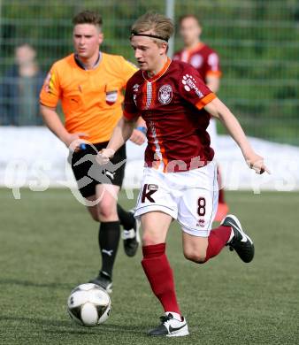 Fussball Unterliga Ost. SK Austria Klagenfurt Amateure gegen Ludmannsdorf.  Julian Hobel (Ludmannsdorf). Klagenfurt, am 30.4.2016.
Foto: Kuess
---
pressefotos, pressefotografie, kuess, qs, qspictures, sport, bild, bilder, bilddatenbank