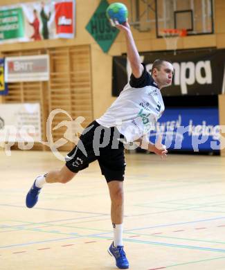 Handball Bundesliga. SC Ferlach gegen St. Poelten. Risto Arnaudovski (Ferlach). Ferlach, am 5.5.2016.
Foto: Kuess 
---
pressefotos, pressefotografie, kuess, qs, qspictures, sport, bild, bilder, bilddatenbank