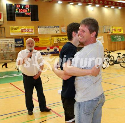 Handball Bundesliga. SC Ferlach gegen St. Poelten. Jubel Walter Perkounig (Ferlach). Ferlach, am 5.5.2016.
Foto: Kuess 
---
pressefotos, pressefotografie, kuess, qs, qspictures, sport, bild, bilder, bilddatenbank