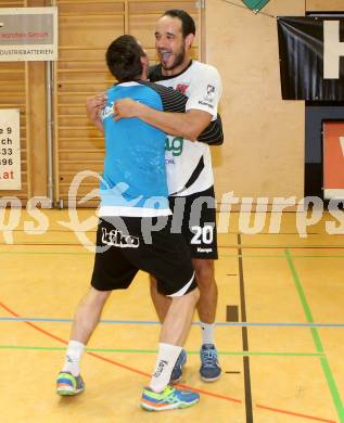 Handball Bundesliga. SC Ferlach gegen St. Poelten. Jubel Anis Gatfi (Ferlach). Ferlach, am 5.5.2016.
Foto: Kuess 
---
pressefotos, pressefotografie, kuess, qs, qspictures, sport, bild, bilder, bilddatenbank