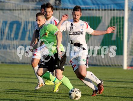 Fussball Kaerntner Liga. SAK gegen Kuehnsdorf. Patrick Lausegger, (SAK),  Zoran Vukovic (Kuehnsdorf). Welzenegg, am 16.5.2016.
Foto: Kuess




---
pressefotos, pressefotografie, kuess, qs, qspictures, sport, bild, bilder, bilddatenbank