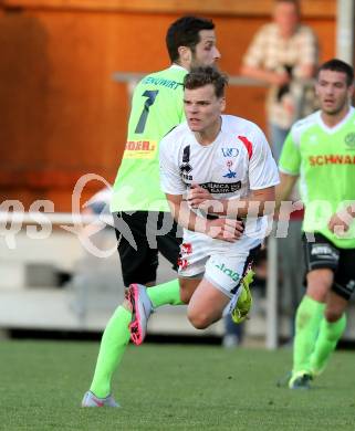 Fussball Kaerntner Liga. SAK gegen Kuehnsdorf. Rafael Fabian Lerchster,  (SAK), Christopher Sallinger (Kuehnsdorf). Welzenegg, am 16.5.2016.
Foto: Kuess




---
pressefotos, pressefotografie, kuess, qs, qspictures, sport, bild, bilder, bilddatenbank