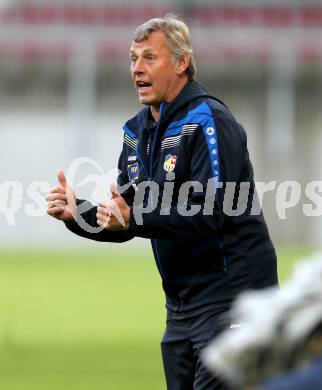 Fussball Sky Go Erste Liga. SK Austria Klagenfurt gegen St. Poelten.  Trainer Karl Daxbacher (St. Poelten). Klagenfurt, am 10.5.2016.
Foto: Kuess
---
pressefotos, pressefotografie, kuess, qs, qspictures, sport, bild, bilder, bilddatenbank