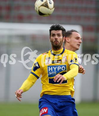 Fussball Sky Go Erste Liga. SK Austria Klagenfurt gegen St. Poelten.  Daniel Lucas Segovia (St. Poelten). Klagenfurt, am 10.5.2016.
Foto: Kuess
---
pressefotos, pressefotografie, kuess, qs, qspictures, sport, bild, bilder, bilddatenbank