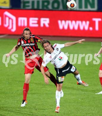 Fussball tipico Bundesliga. RZ Pellets WAC gegen FC Admira Wacker Moedling. Philip Hellqvist, (WAC), Markus Wostry (Moedling). Lavanttal Arena Wolfsberg, am 11.5.2016.
Foto: Kuess
---
pressefotos, pressefotografie, kuess, qs, qspictures, sport, bild, bilder, bilddatenbank