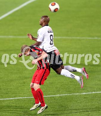 Fussball tipico Bundesliga. RZ Pellets WAC gegen FC Admira Wacker Moedling. De Oliveira Silvio Carlos (WAC), Thomas Ebner (Moedling). Lavanttal Arena Wolfsberg, am 11.5.2016.
Foto: Kuess
---
pressefotos, pressefotografie, kuess, qs, qspictures, sport, bild, bilder, bilddatenbank