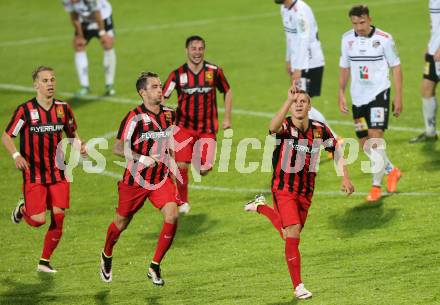 Fussball tipico Bundesliga. RZ Pellets WAC gegen FC Admira Wacker Moedling. Torjubel Srdan Spiridonovic (Moedling). Lavanttal Arena Wolfsberg, am 11.5.2016.
Foto: Kuess
---
pressefotos, pressefotografie, kuess, qs, qspictures, sport, bild, bilder, bilddatenbank