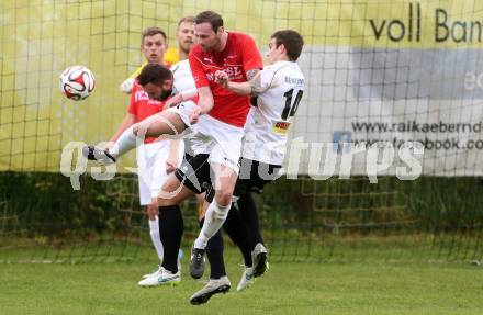 Fussball Kaerntner Liga. Kuehnsdorf gegen Gmuend. Lucas Henrique Marques,  (Kuehnsdorf), Philipp Platzer (Gmuend). Kuehnsdorf, am 14.5.2016.
Foto: Kuess
---
pressefotos, pressefotografie, kuess, qs, qspictures, sport, bild, bilder, bilddatenbank