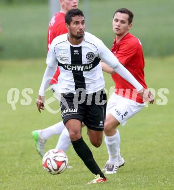 Fussball Kaerntner Liga. Kuehnsdorf gegen Gmuend. Vitor Borges Coradini (Kuehnsdorf). Kuehnsdorf, am 14.5.2016.
Foto: Kuess
---
pressefotos, pressefotografie, kuess, qs, qspictures, sport, bild, bilder, bilddatenbank