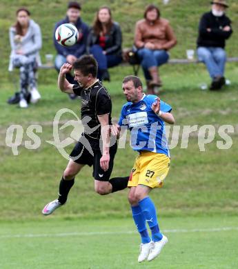 Fussball Kaerntner Liga. Koettmannsdorf gegen Bleiburg. Philipp Gatti, Patrick (Koettmannsdorf), Paul Oswaldi  (Bleiburg). Koettmannsdorf, am 15.5.2016.
Foto: Kuess
---
pressefotos, pressefotografie, kuess, qs, qspictures, sport, bild, bilder, bilddatenbank